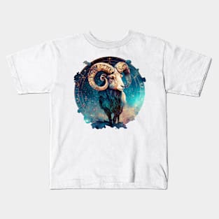 Aries Zodiac Sign Kids T-Shirt